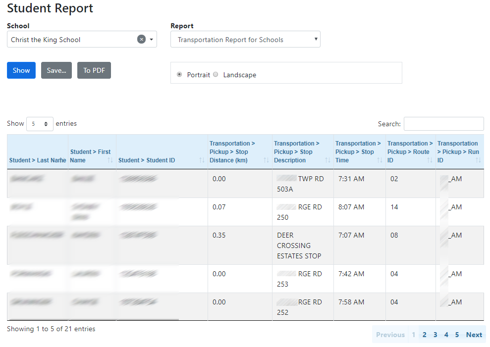 Student Report